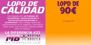 LOPD: Adecuación profesional vs adecuación de mercadillo